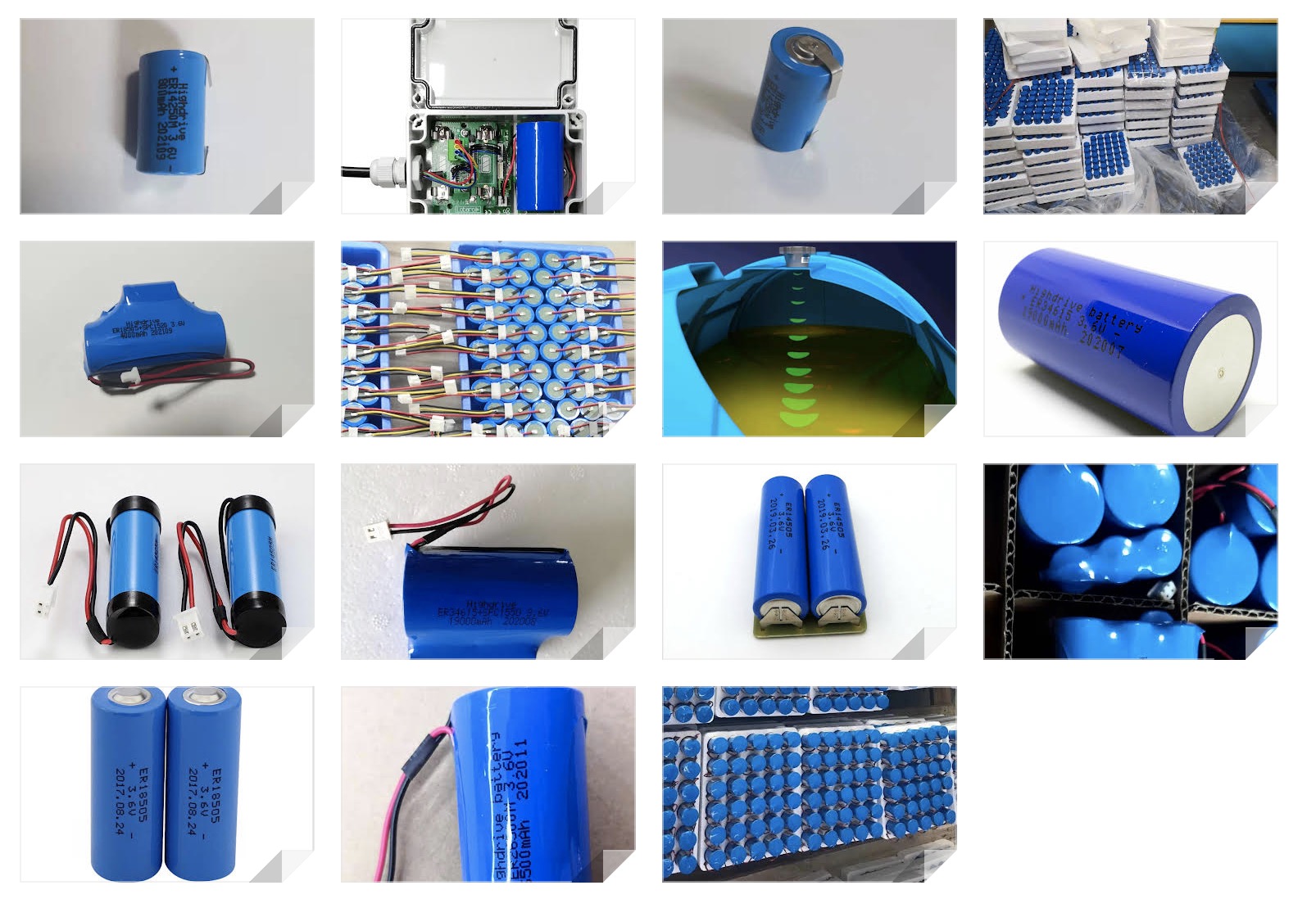 Highdrive ER34615 with hpc1520 ER34615 SPC1520 3.6V 19000mAh 19Ah Li-SOCl2 battery for Automatic Smart Meters LoRaWAN LoRa NBIoT